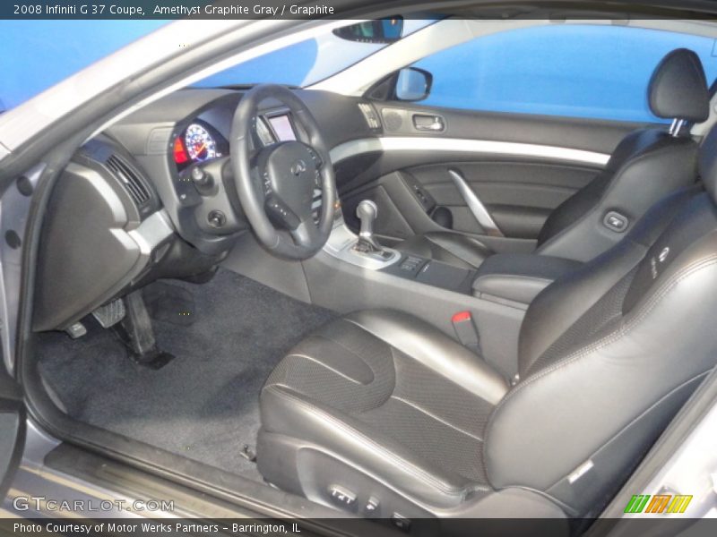Amethyst Graphite Gray / Graphite 2008 Infiniti G 37 Coupe