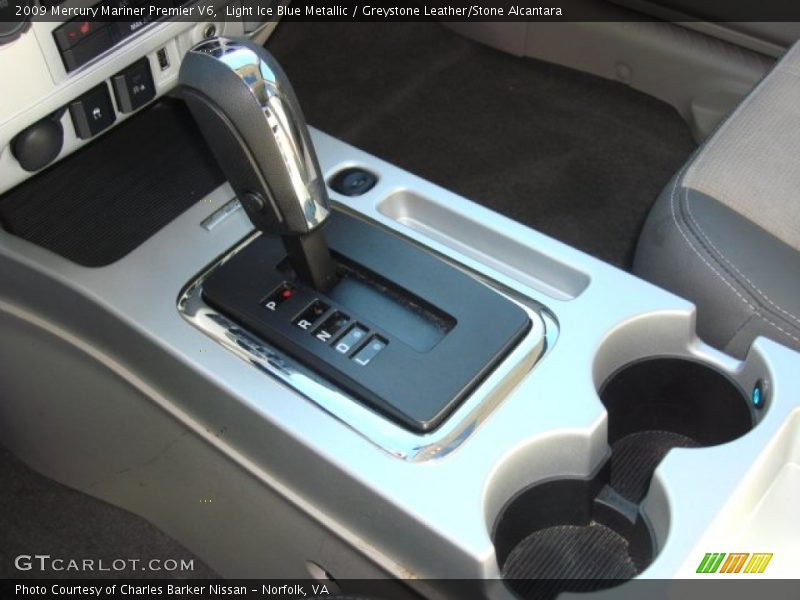 Light Ice Blue Metallic / Greystone Leather/Stone Alcantara 2009 Mercury Mariner Premier V6