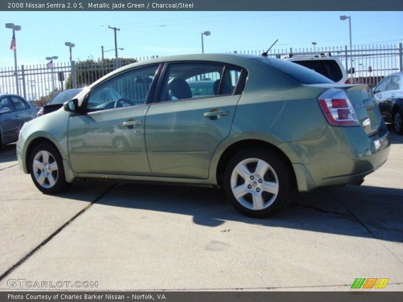 Metallic Jade Green / Charcoal/Steel 2008 Nissan Sentra 2.0 S