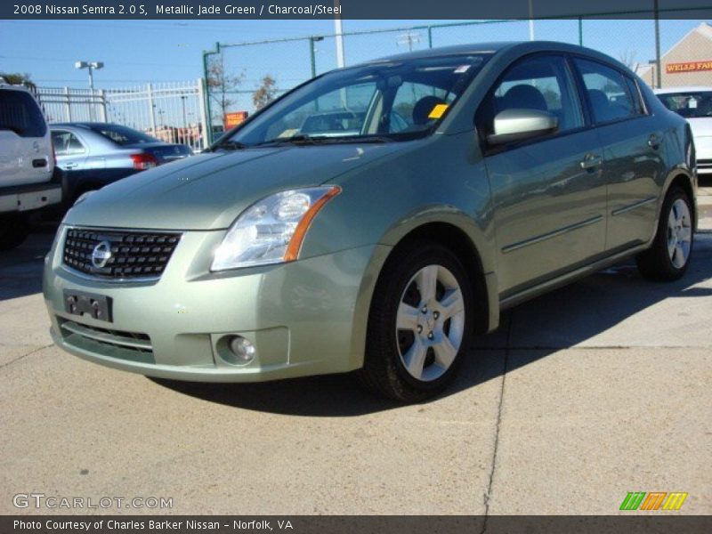 Metallic Jade Green / Charcoal/Steel 2008 Nissan Sentra 2.0 S