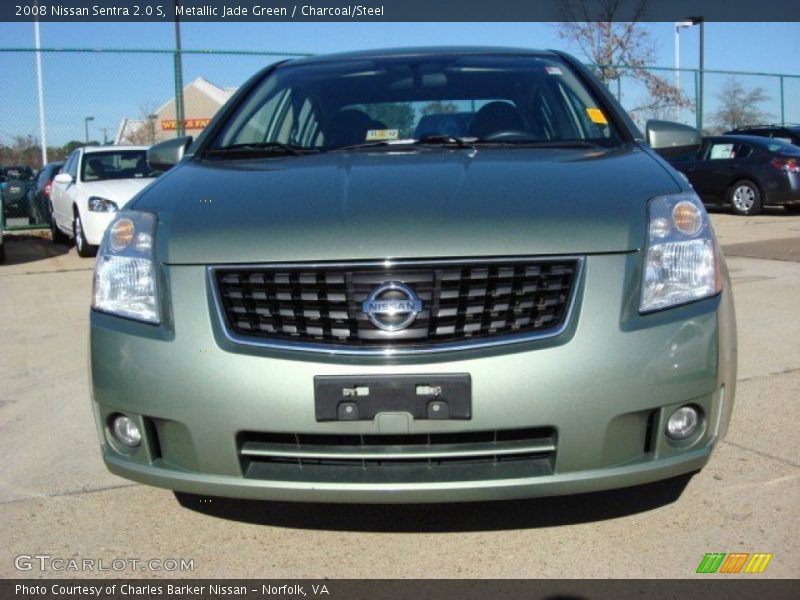 Metallic Jade Green / Charcoal/Steel 2008 Nissan Sentra 2.0 S