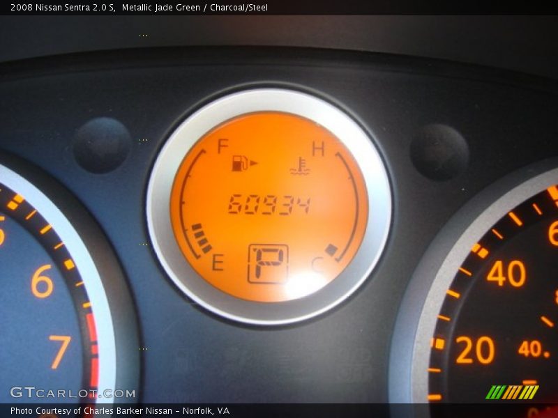 Metallic Jade Green / Charcoal/Steel 2008 Nissan Sentra 2.0 S