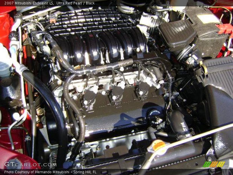 Ultra Red Pearl / Black 2007 Mitsubishi Endeavor LS