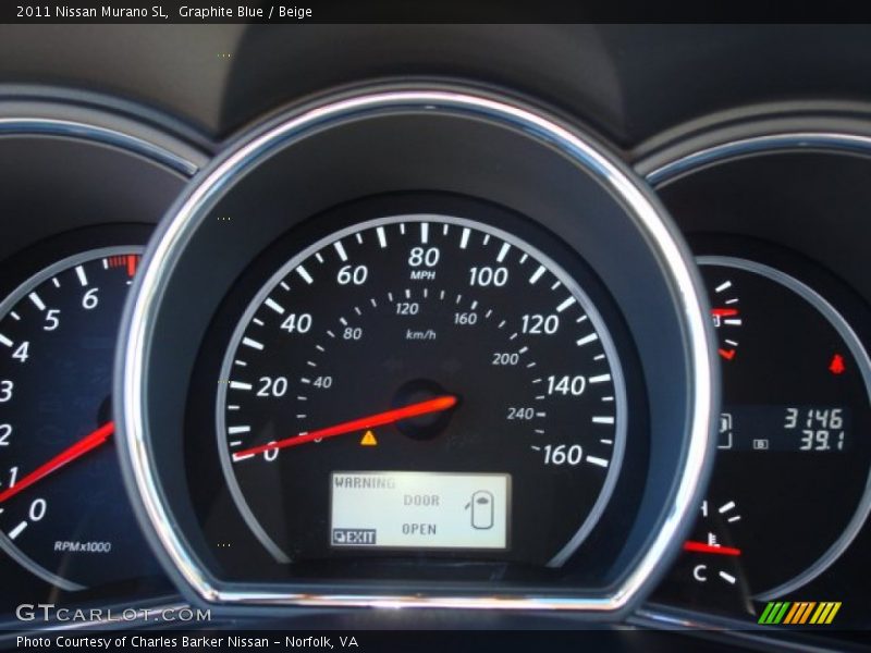Graphite Blue / Beige 2011 Nissan Murano SL