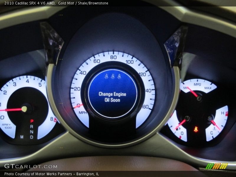 Gold Mist / Shale/Brownstone 2010 Cadillac SRX 4 V6 AWD