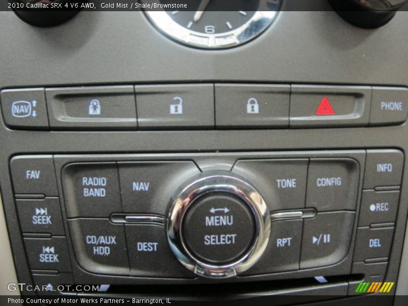 Gold Mist / Shale/Brownstone 2010 Cadillac SRX 4 V6 AWD