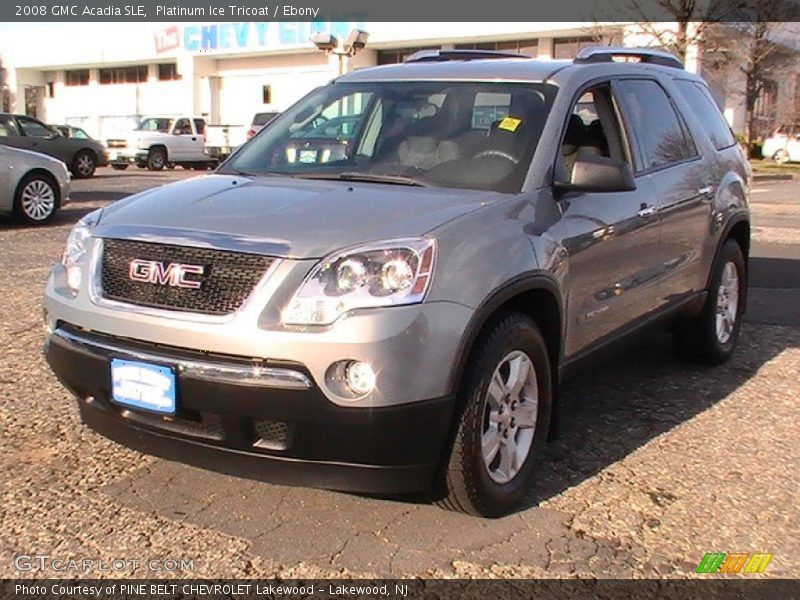 Platinum Ice Tricoat / Ebony 2008 GMC Acadia SLE