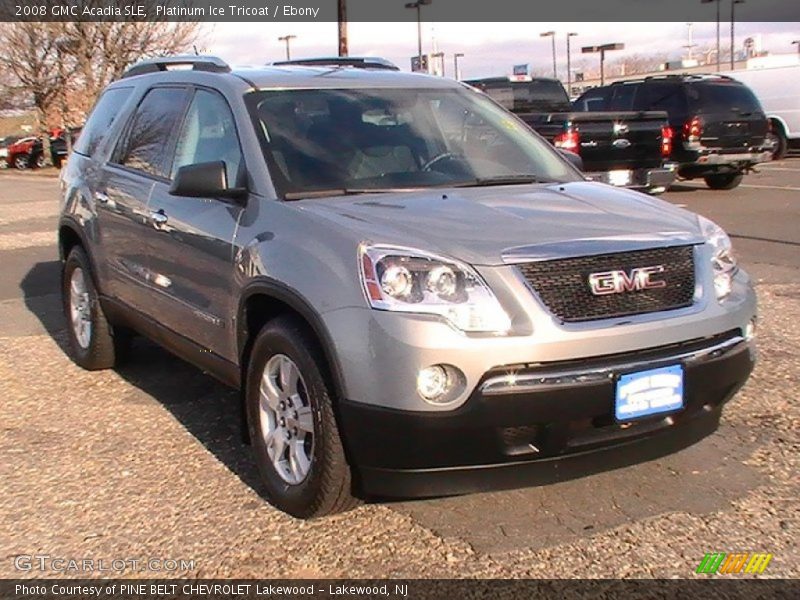 Platinum Ice Tricoat / Ebony 2008 GMC Acadia SLE