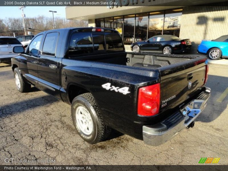 Black / Medium Slate Gray 2006 Dodge Dakota SLT Quad Cab 4x4