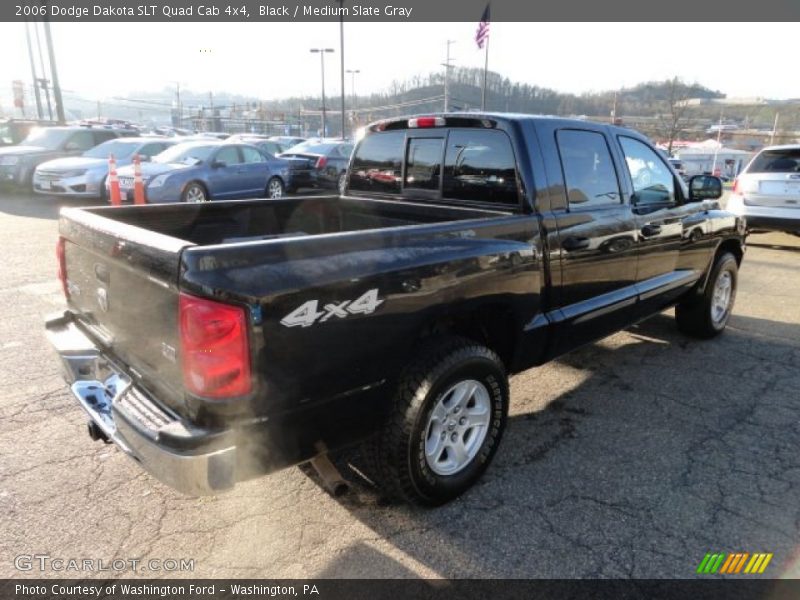 Black / Medium Slate Gray 2006 Dodge Dakota SLT Quad Cab 4x4