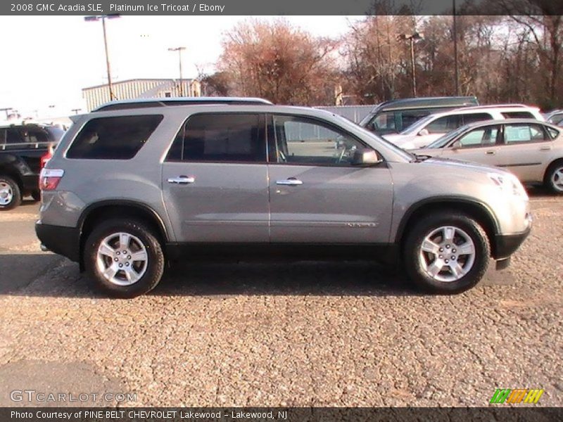 Platinum Ice Tricoat / Ebony 2008 GMC Acadia SLE