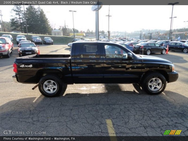 Black / Medium Slate Gray 2006 Dodge Dakota SLT Quad Cab 4x4