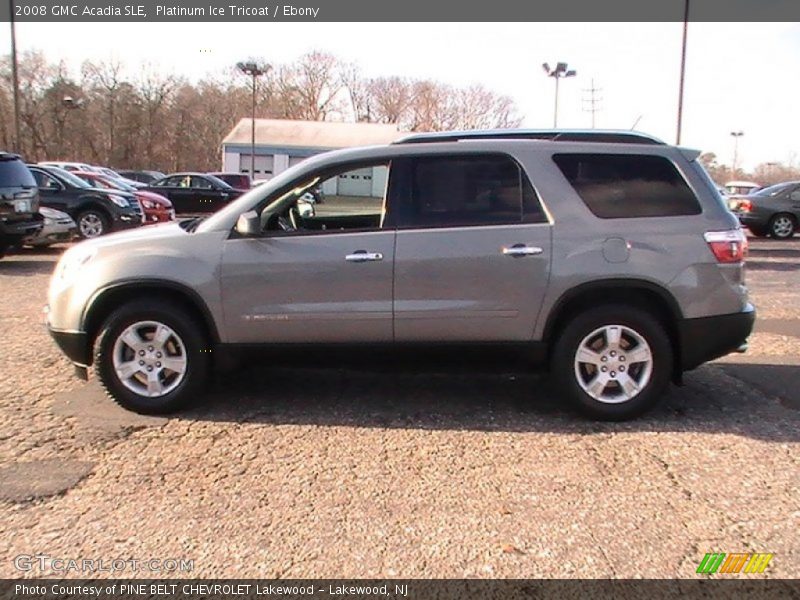 Platinum Ice Tricoat / Ebony 2008 GMC Acadia SLE