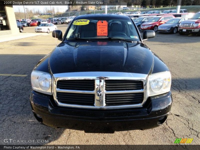 Black / Medium Slate Gray 2006 Dodge Dakota SLT Quad Cab 4x4