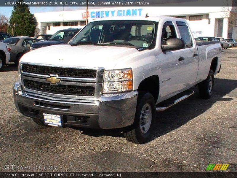 Summit White / Dark Titanium 2009 Chevrolet Silverado 2500HD LS Crew Cab 4x4