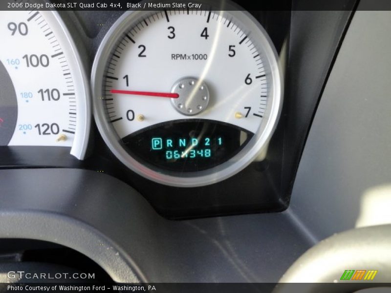 Black / Medium Slate Gray 2006 Dodge Dakota SLT Quad Cab 4x4