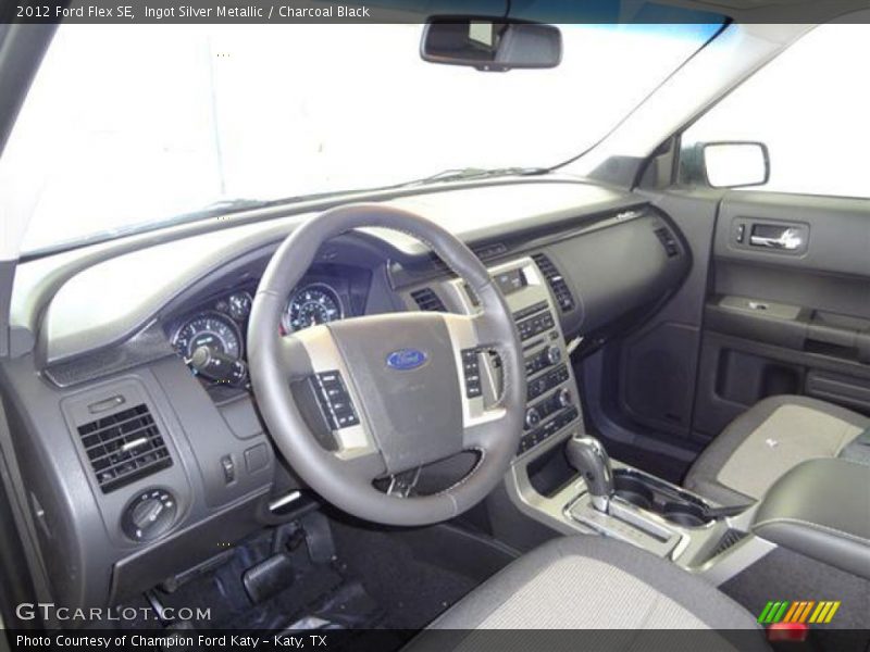 Ingot Silver Metallic / Charcoal Black 2012 Ford Flex SE