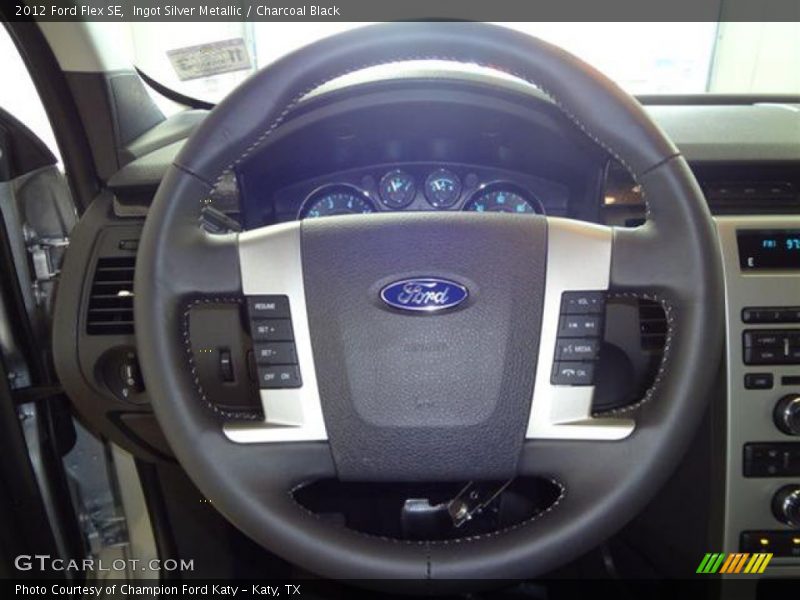 Ingot Silver Metallic / Charcoal Black 2012 Ford Flex SE