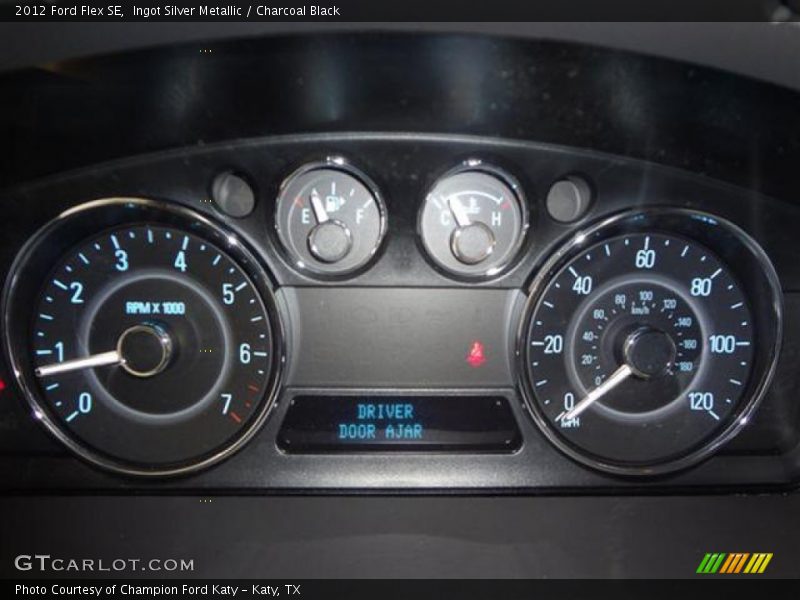 Ingot Silver Metallic / Charcoal Black 2012 Ford Flex SE