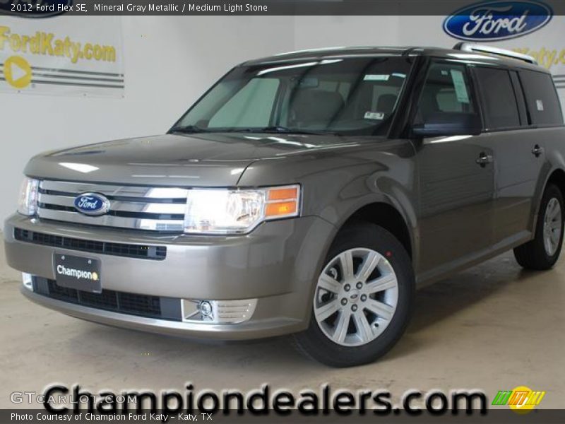 Mineral Gray Metallic / Medium Light Stone 2012 Ford Flex SE