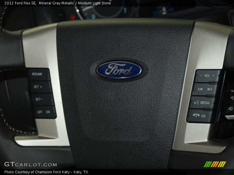 Mineral Gray Metallic / Medium Light Stone 2012 Ford Flex SE