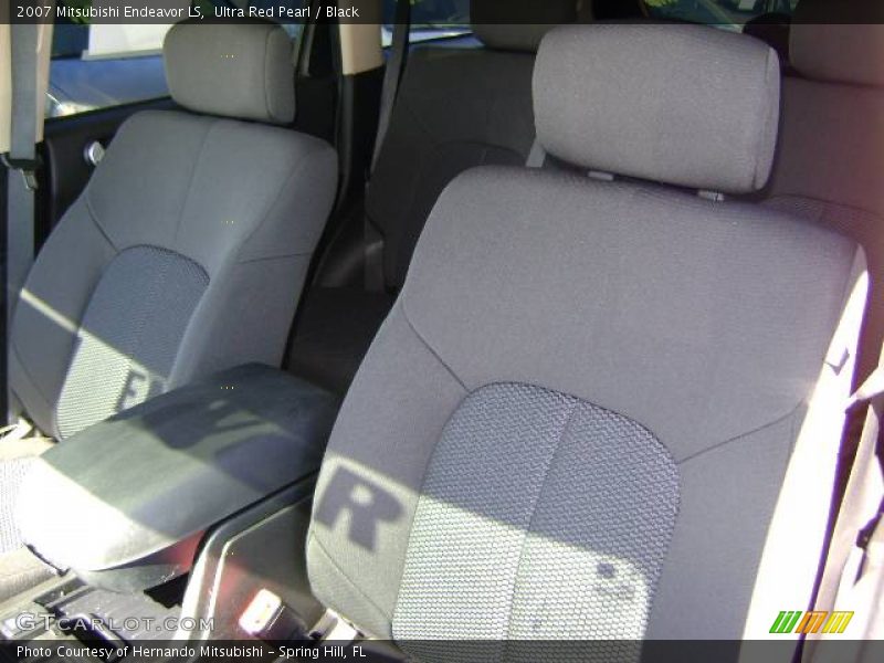 Ultra Red Pearl / Black 2007 Mitsubishi Endeavor LS