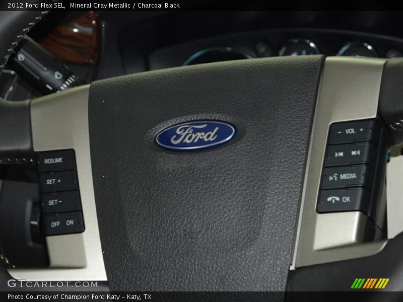 Mineral Gray Metallic / Charcoal Black 2012 Ford Flex SEL