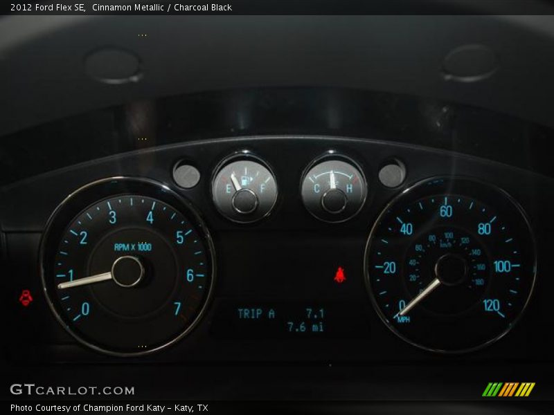 Cinnamon Metallic / Charcoal Black 2012 Ford Flex SE