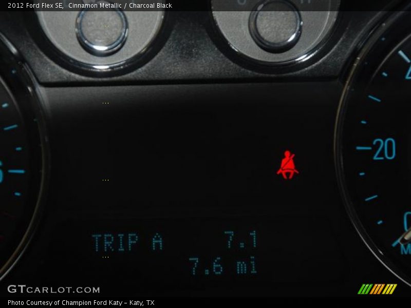 Cinnamon Metallic / Charcoal Black 2012 Ford Flex SE