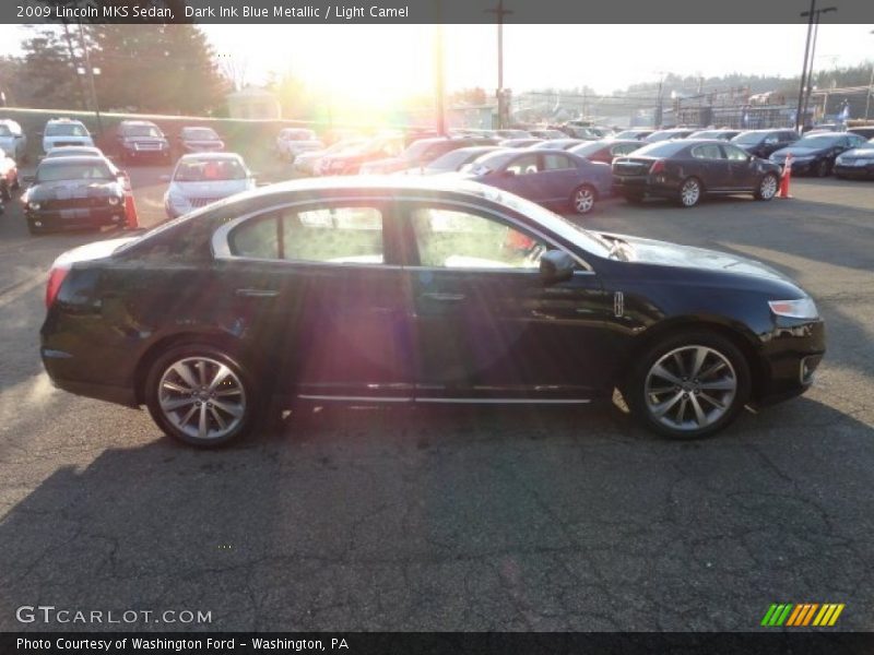 Dark Ink Blue Metallic / Light Camel 2009 Lincoln MKS Sedan