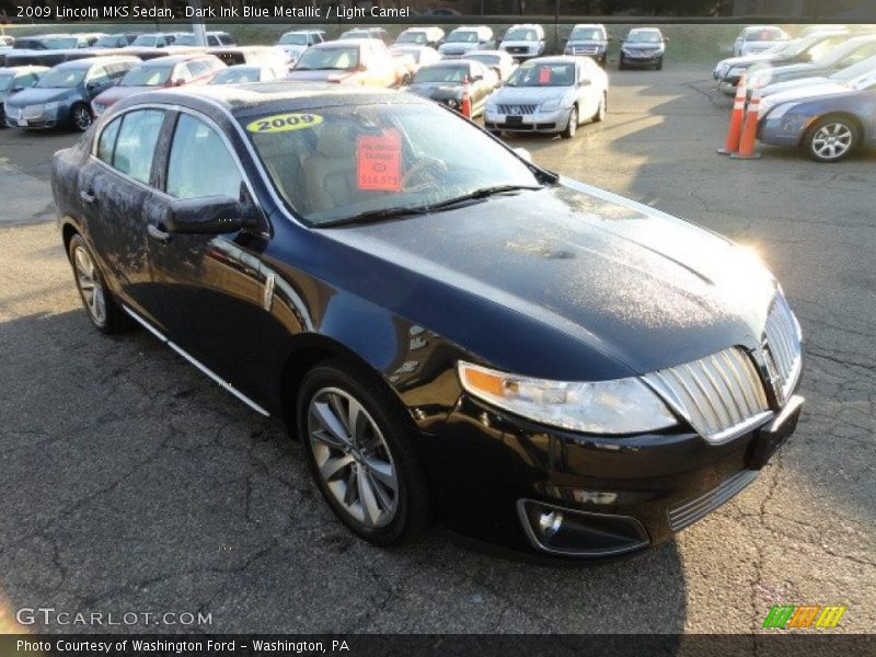 Dark Ink Blue Metallic / Light Camel 2009 Lincoln MKS Sedan