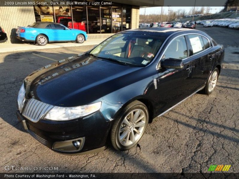 Dark Ink Blue Metallic / Light Camel 2009 Lincoln MKS Sedan