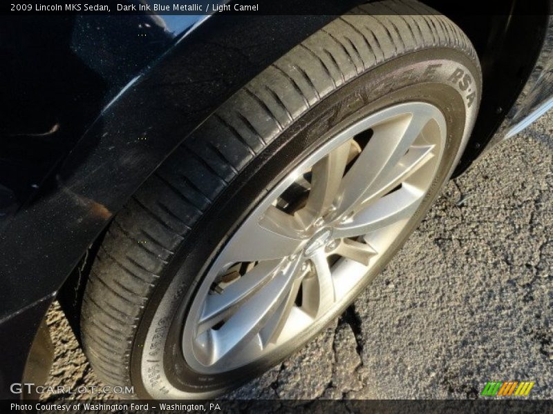 Dark Ink Blue Metallic / Light Camel 2009 Lincoln MKS Sedan