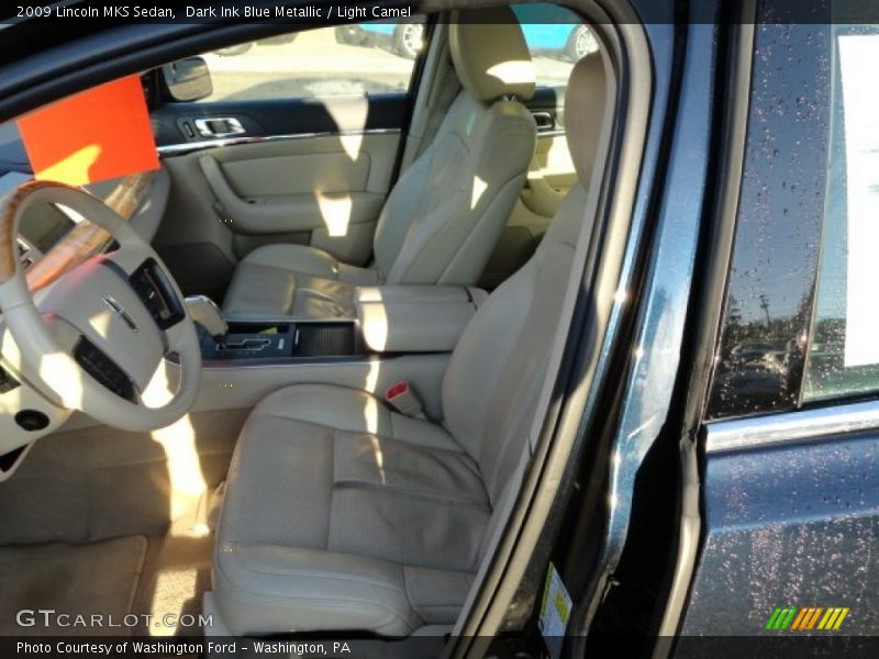 Dark Ink Blue Metallic / Light Camel 2009 Lincoln MKS Sedan