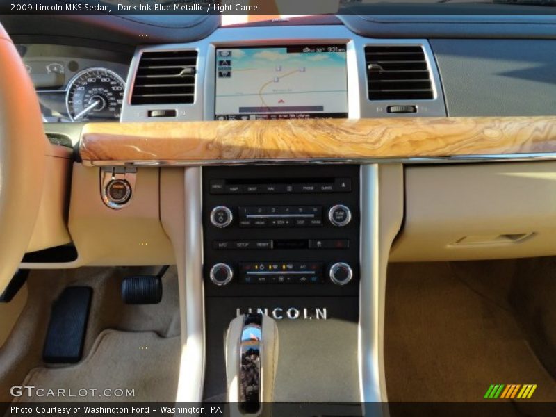 Dark Ink Blue Metallic / Light Camel 2009 Lincoln MKS Sedan