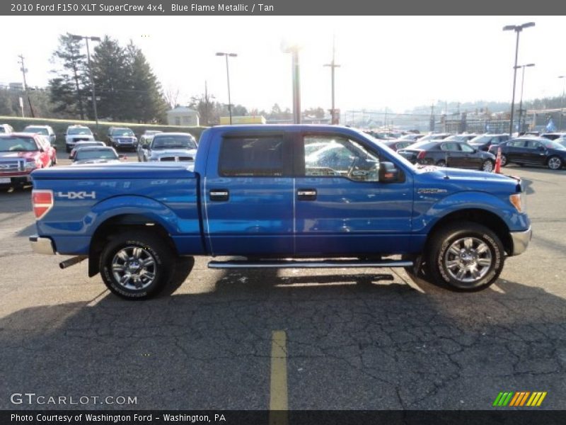 Blue Flame Metallic / Tan 2010 Ford F150 XLT SuperCrew 4x4
