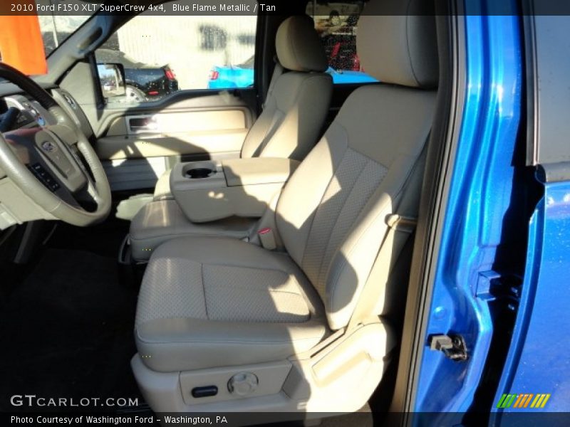 Blue Flame Metallic / Tan 2010 Ford F150 XLT SuperCrew 4x4