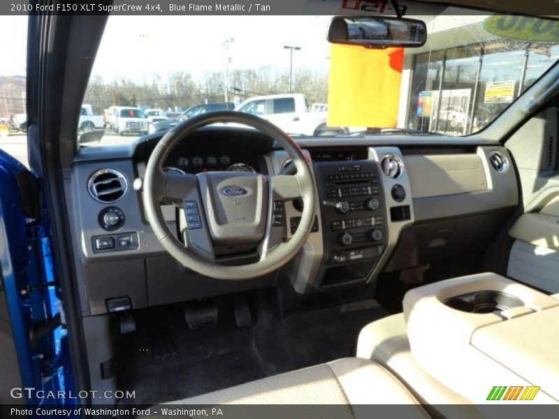 Blue Flame Metallic / Tan 2010 Ford F150 XLT SuperCrew 4x4