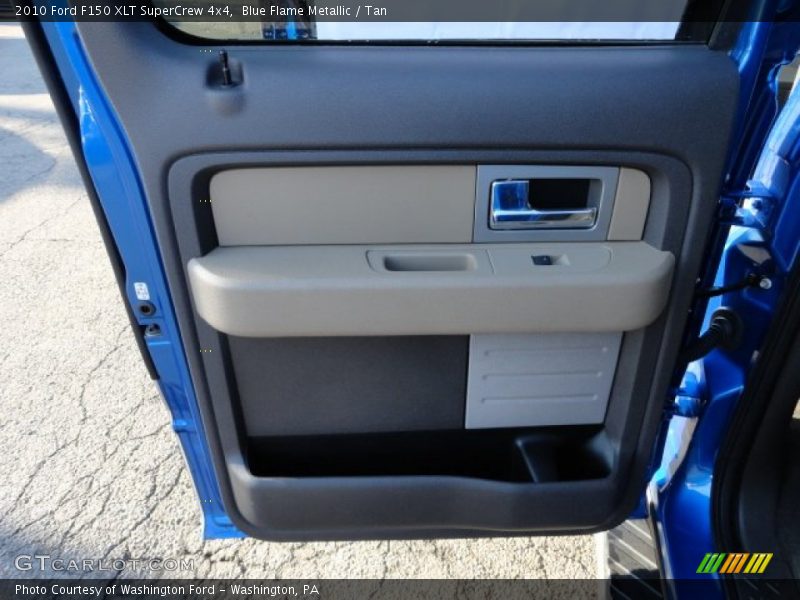 Blue Flame Metallic / Tan 2010 Ford F150 XLT SuperCrew 4x4