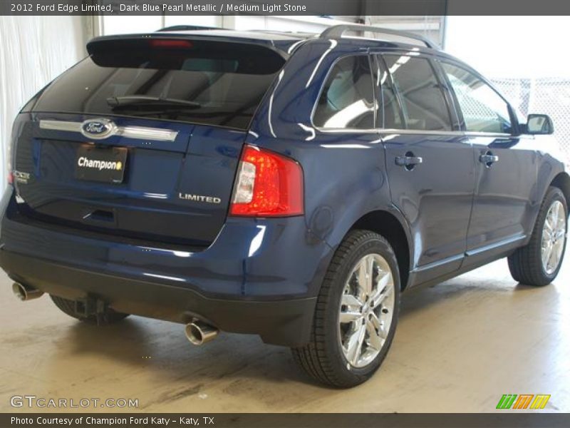 Dark Blue Pearl Metallic / Medium Light Stone 2012 Ford Edge Limited