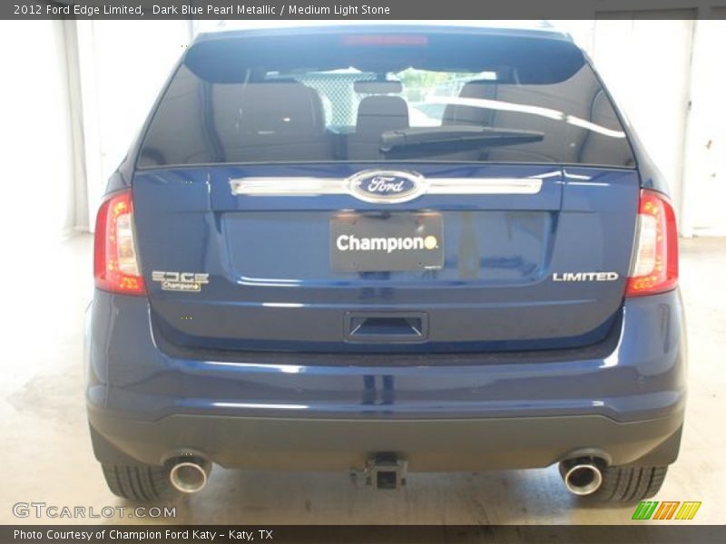 Dark Blue Pearl Metallic / Medium Light Stone 2012 Ford Edge Limited