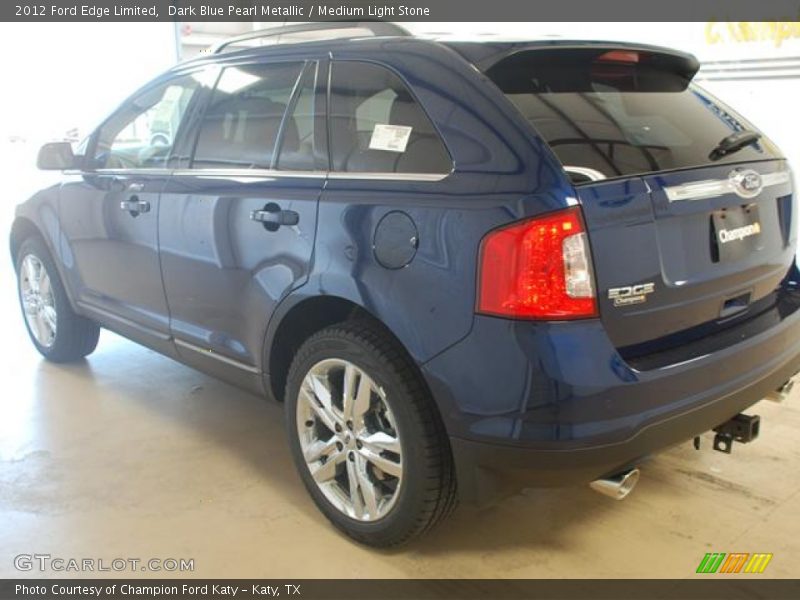 Dark Blue Pearl Metallic / Medium Light Stone 2012 Ford Edge Limited
