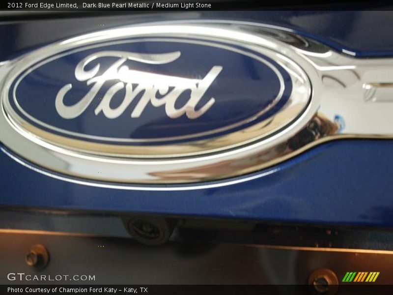 Dark Blue Pearl Metallic / Medium Light Stone 2012 Ford Edge Limited