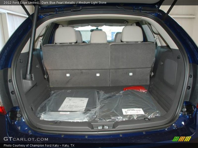 Dark Blue Pearl Metallic / Medium Light Stone 2012 Ford Edge Limited