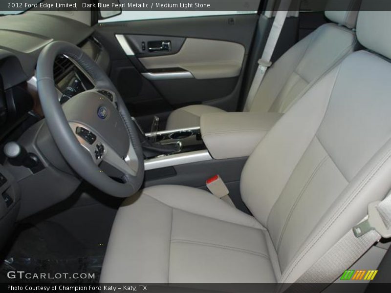 Dark Blue Pearl Metallic / Medium Light Stone 2012 Ford Edge Limited