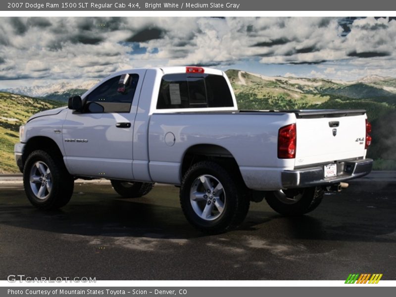 Bright White / Medium Slate Gray 2007 Dodge Ram 1500 SLT Regular Cab 4x4