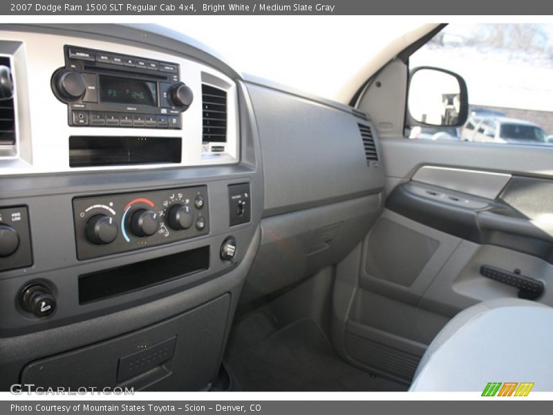 Bright White / Medium Slate Gray 2007 Dodge Ram 1500 SLT Regular Cab 4x4