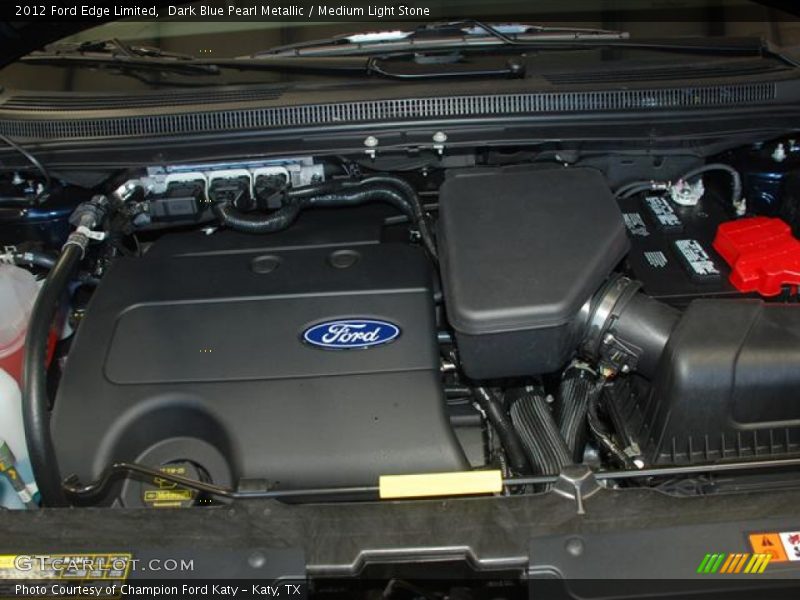 Dark Blue Pearl Metallic / Medium Light Stone 2012 Ford Edge Limited