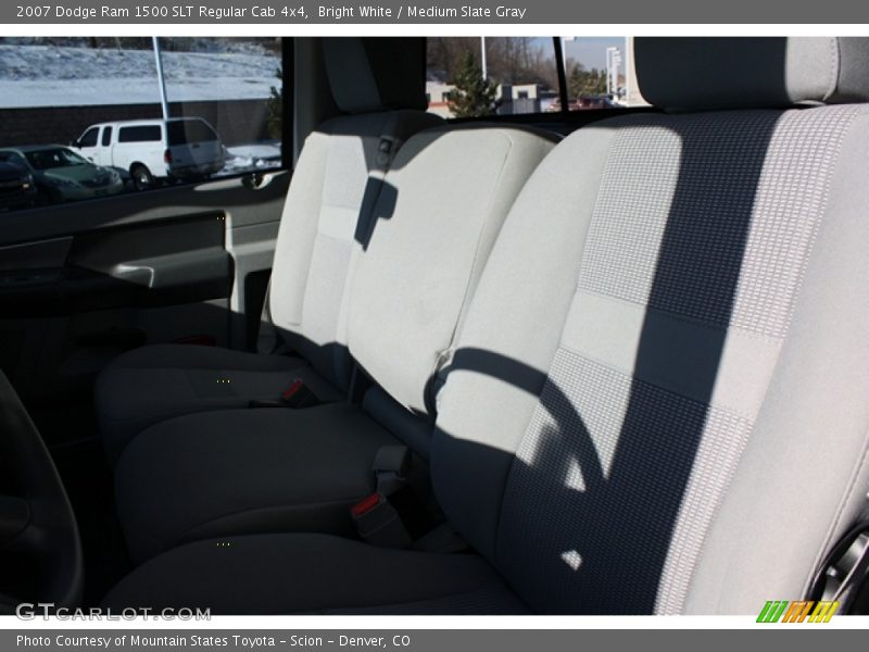 Bright White / Medium Slate Gray 2007 Dodge Ram 1500 SLT Regular Cab 4x4
