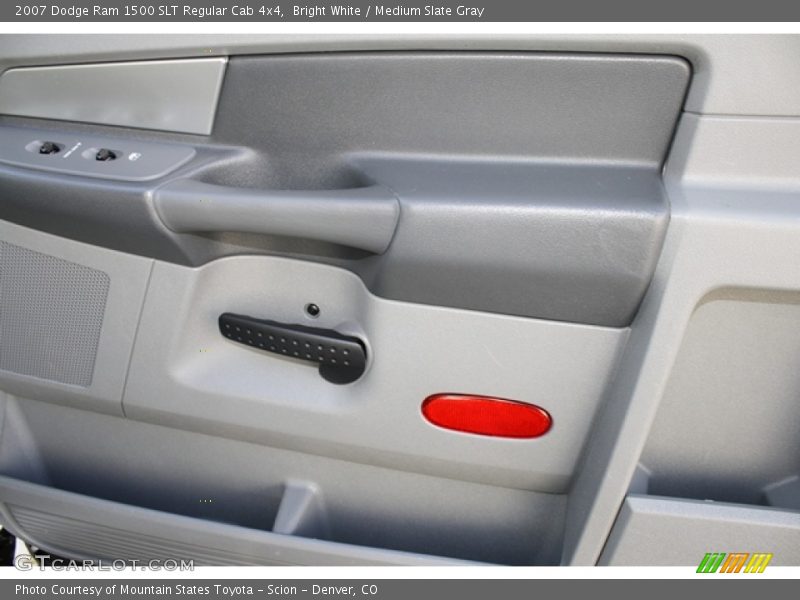 Bright White / Medium Slate Gray 2007 Dodge Ram 1500 SLT Regular Cab 4x4